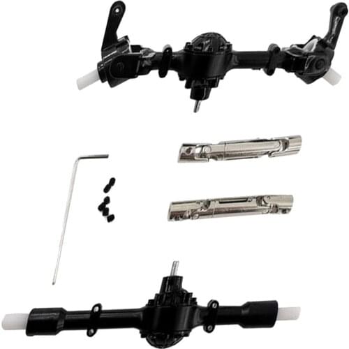 Front And Rear Axle + Transmission Shaft For WPL C14 C24 C34 Buggy Upgrade Parts
