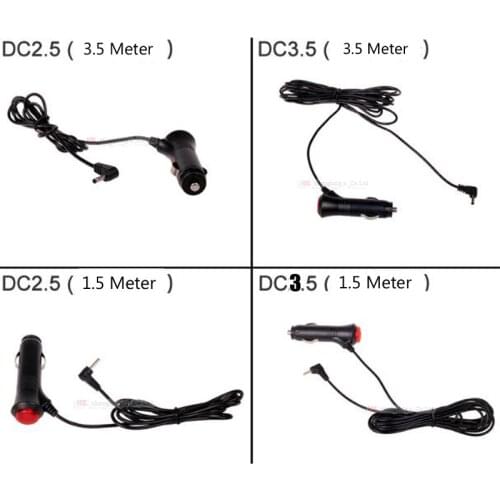 DC12V 2.5 3.5 1.5/ 3.5 Meter Car Cigarette Lighter power cord Socket Plug Charger Connector LED On Off Switch