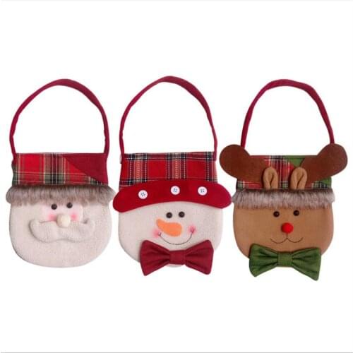 Christmas Gift Bag Santa Claus Carries Christmas Eve Gift bags Christmas Goody bags Sweet Reticule Decorations