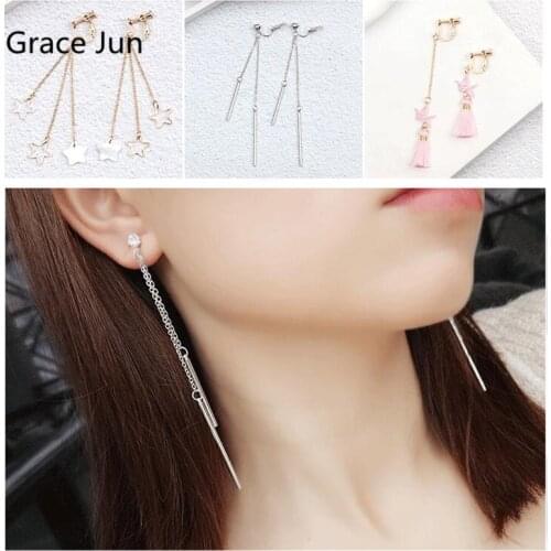 32 Colors for Choose Popular Fashion Clip on Earrings No Pierced for Girl Party Prom Cute Clip Earrings Jewelry Accessory New