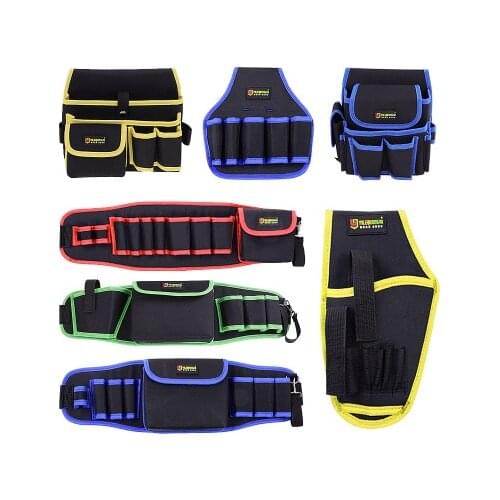 Multi-pockets Tool Bag Waist Pockets Electrician Tool Bag Oganizer Carrying Pouch Tools Bag Belt Waist Pocket Case Tool Pouch