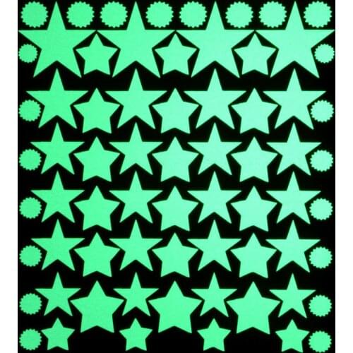 Luminous Stars Sun Shape Wall Sticker For Kids Rooms Poster Glow in the Dark Carved Decals Fluorescent Self-adhesive Art Mural