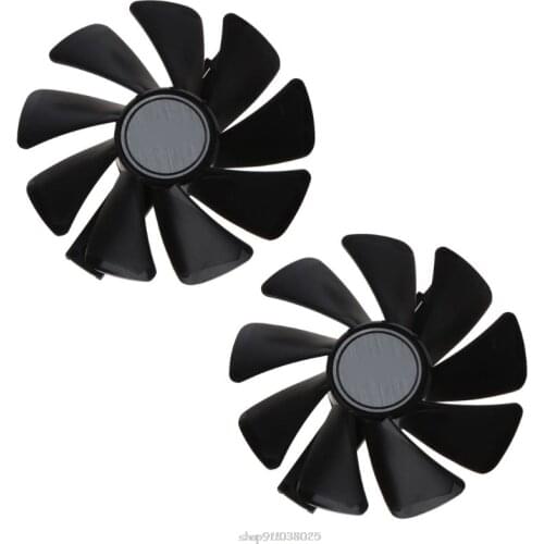 2Pcs CF1015H12S 12V 0.42A Cooler Fan Replacement For Sapphire NITRO RX 580 570 480 470 Graphics Card Fans D17 20 Dropship
