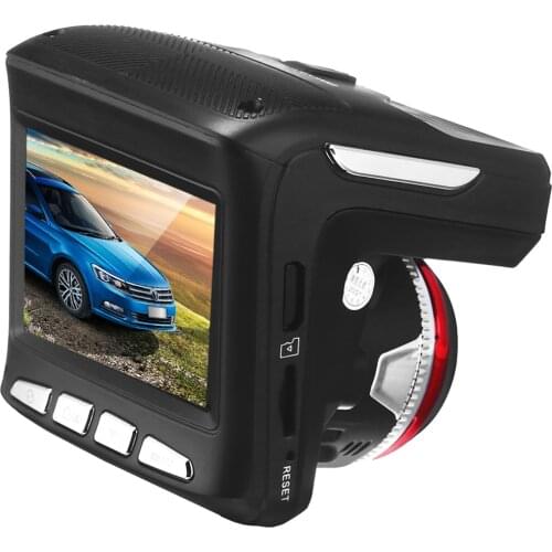 2 in 1 Dash Cam Electronic Dog 1080P HD 170° Wide Angle Car DVR Detector Automotive Recorder Support G-Sensor Loop Recording