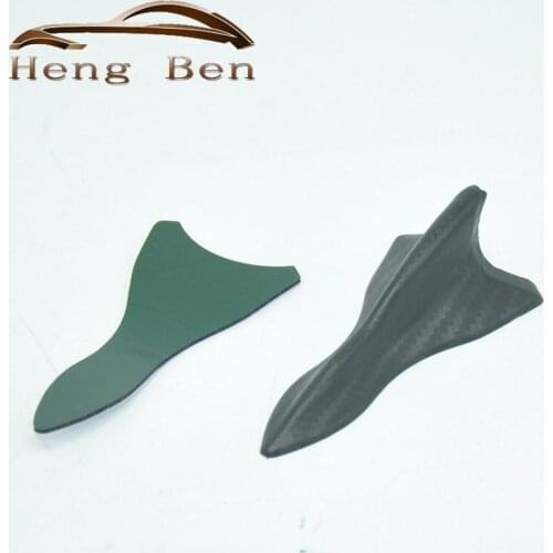 10PCS carbon fiber design-looking color VORTEX GENERATOR FLEXIBLE PP EVO-STYLE ROOF SHARK FINS SPOILER WING KIT UNIVERSAL
