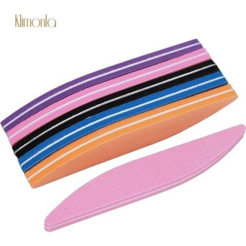 10Pcs Colorful Washable Sanding Sponge Nail File Buffer 100/180 Polishing Grinding Manicure Pedicure Buffers Nail Care Tools