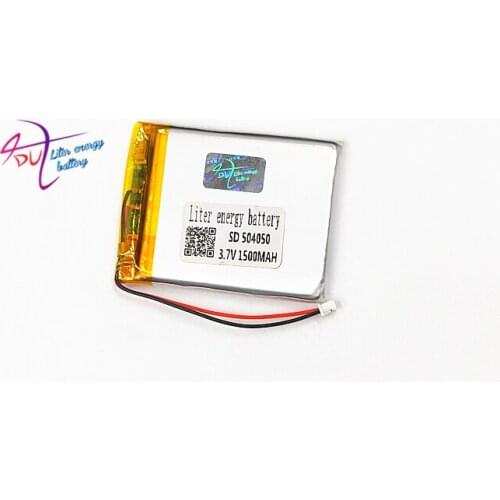 10 pcs JST 1.25mm 3.7V 1500mAh 504050 Lithium Polymer LiPo Rechargeable Battery For DVD PAD mobile tablet pc power bank Camera