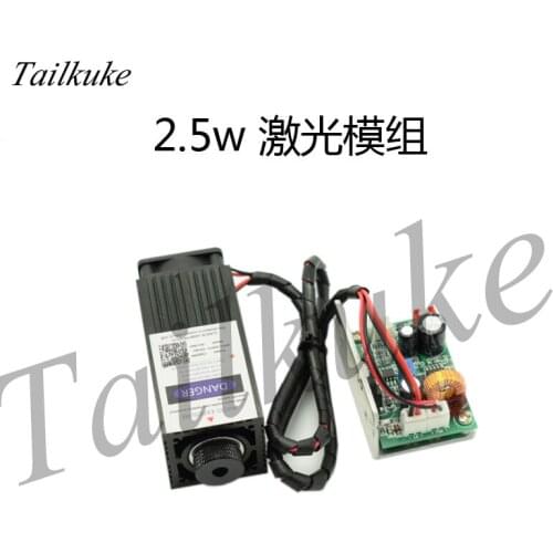 12v Laser Module 2.5W 450nm Laser Tube Blue Laser Engraving Machine Accessories 2500mw