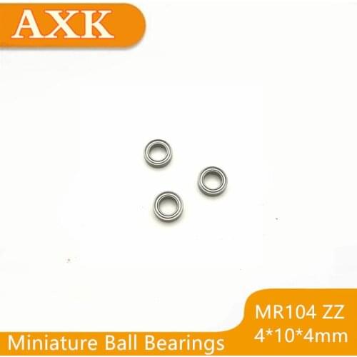 2019 Sale New Mr104zz Bearing Abec-3(10pcs) 4*10*4 Mm Miniature Mr104 Zz Ball Bearings L-1040 X2zz Mr104z