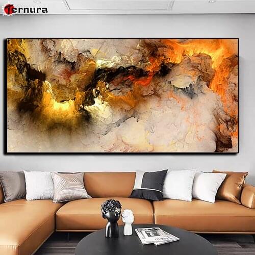 Abstract art diamond mosaic full square diamond embroidery Modern abstract clouds diy diamond painting Flowing Cloud Home Decor