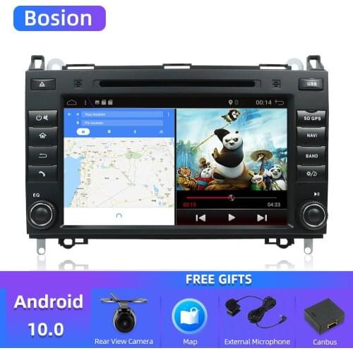 Bosion Car Multimedia Player GPS Android 10.0 2 Din DVD Automotivo For Mercedes/Benz/Sprinter/B200/B-class/W245/B170/W169 Radio