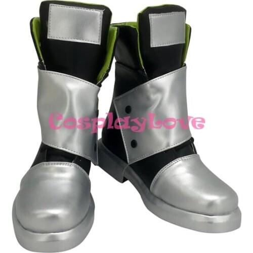 CosplayLove Arknights Silence Silver Cosplay Shoes Cosplay Long Boots Leather Custom Made For Halloween Christmas