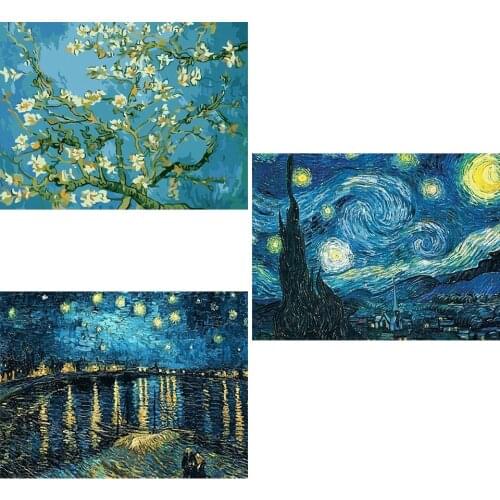 DIY 5D Diamond Painting Starry Night Cross Stitch Kits Diamond Embroidery Full Mosaic Home Decor Abstract Art