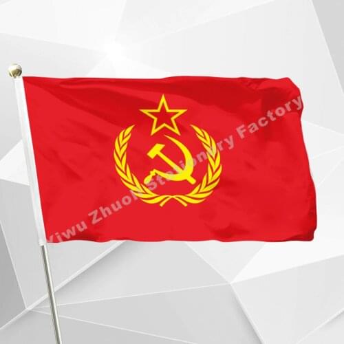 Soviet Union Flag Communism Cold War USSR 90 x 150 cm CCCP Red Communist Flags And Banners For / Victory Day / National Day