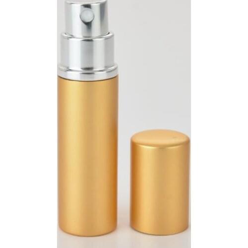 Perfume Bottle 5ml Aluminium Anodized Compact Perfume Aftershave Atomizer Atomizer Fragrance Glass Scent-Bottle LX9246