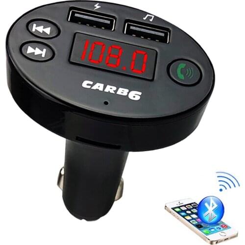 Bluetooth-compatible FM Transmitter Car MP3 Audio Music Player Dual USB Radio Modulator TF/USB Car Kit HandsFree With 5V 2.1A