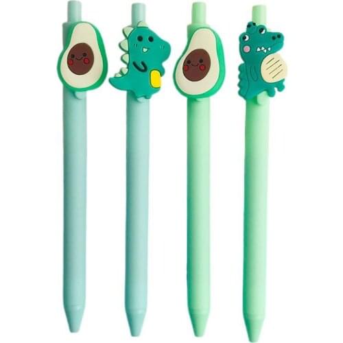 1 Piece Lytwtws Gel Cute Pen Creative Cartoon Animals Press Office Gift School Supplies Stationery Kawaii Funny Pens