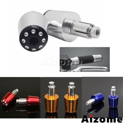 Motorcycle 22mm 7/8" Handle Bar Ends Slider Counterweight Handlebar Grips Plug Cap For Kawasaki Yamaha Honda Suzuki ATV