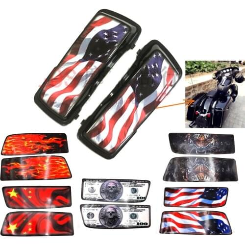 Motorcycle Saddlebag Cover sticker Suitcase decals For Harley Road King Electra Glide Street Glide Road Glide