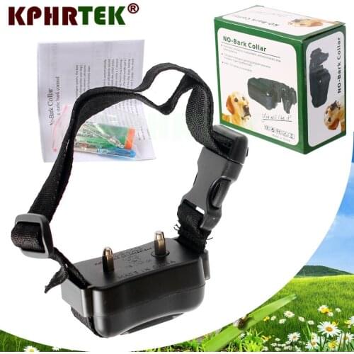 Auto Static Shock Anti No Bark Control Collar For Training Dog Stop Bark Dog Trainer High Quality
