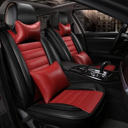 Full Surround, Rear Split Design Car Seat Cover ,Wear-Resistant Leather, Full Filling Design Car Cushion