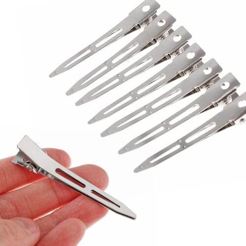 Professional Salon Metal No Bend Hair Clip No Crease Seamless Hairpins Women Pin Curl Hairclip Makeup Hair Clip Styling Tools