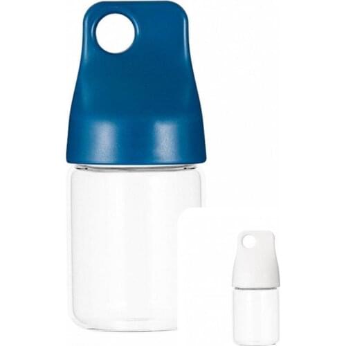 Simple 280ml Simple High Borosilicate Glass Water Bottle Cylinder-shaped for Outdoor