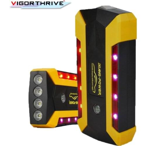 Car Jump Starter LCD Display Auto Battery Booster 600A Emergency Starting Device For Petrol Car Power Bank SOS Light Portable