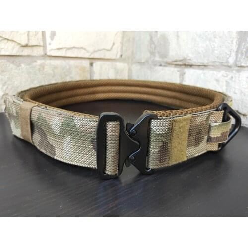 Military Battle Belt Tactical Airsoft Shooting Molle Belt Army Combat Multicam Outdoor Hunting Fighter Belt Heavy Duty Equipment