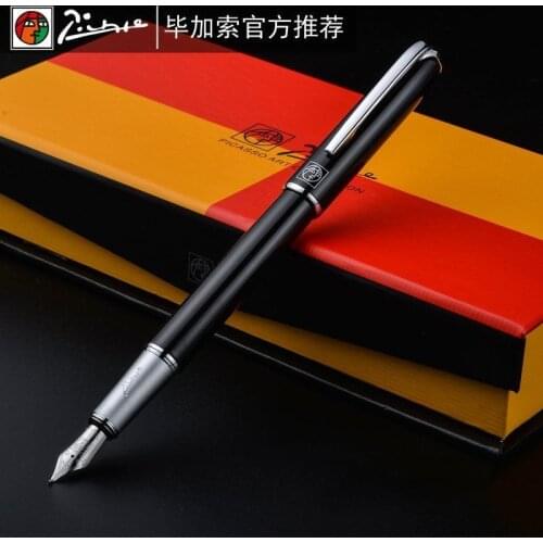 Luxury Pimio Metal Fountain Pen Colorful Pens 0.5MM Nib with Gift Box for Business Office Man Woman Finance Stationery Supplies