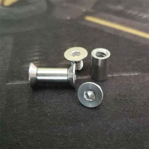 0.58"x0.2"(14.8mm x 6mm) stainless steel Knife Handle hex Screws Suitable for 6mm hole No609