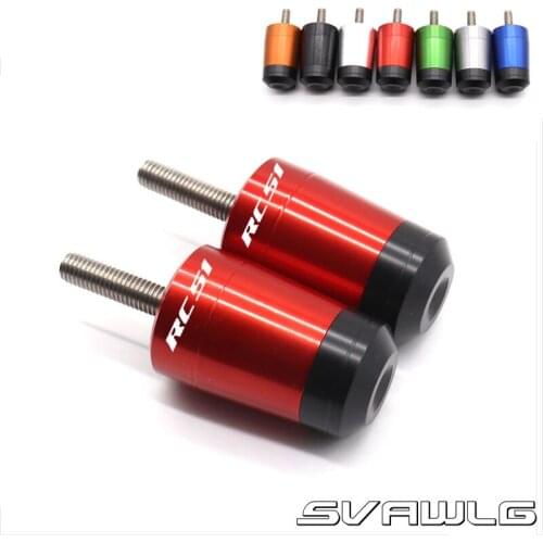 7/8" 22mm Motorcycle Handlebar Grips End Handle Bar Cap End Plug For HONDA RC51 / RVT1000 SP-1/SP-2 RC 51 RVT 1000 2000-2006