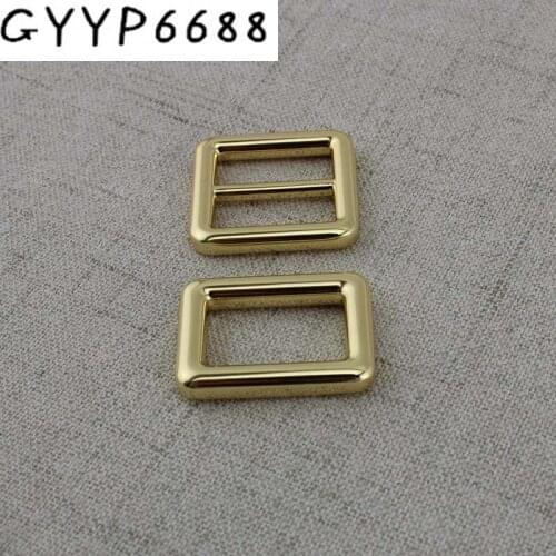 High quality 20mm Bags Handbags long shoulder Alloy Slider buckle Tri-glide Accessory strap adjustment welded square buckles