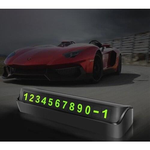 Luminous Car Temporary Parking Card Phone Number Card Plate For Opel Astra H G J Corsa Insignia Antara Meriva Zafira Mokka