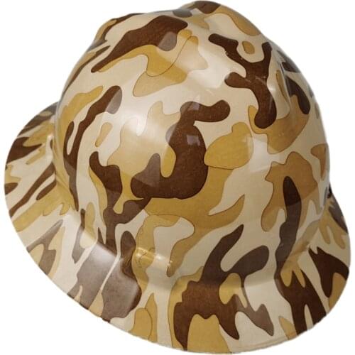 Full Brim Hard Hat Creative Pattern Camo Men Women Protective Helmet Construction Hardhats Work Sunshade Cap