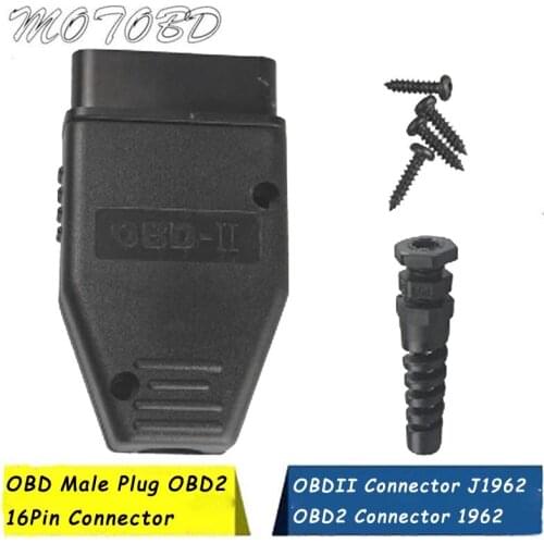 In Stock OBD Male Plug OBD2 16Pin Connector OBD II Adaptor OBDII Connector J1962 OBD2 Connector 1962