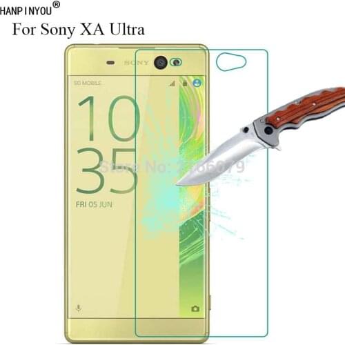 New 9H 2.5D Tempered Glass Screen Protector For Sony Xperia XA Ultra F3212 F3216 / C6 6.0" Protective Film + Clean Tools