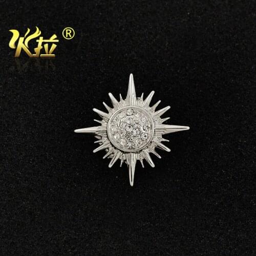 Vintage Korean sunshine design high-quality female shirt collar pin badge brooch decorative ornament accessories