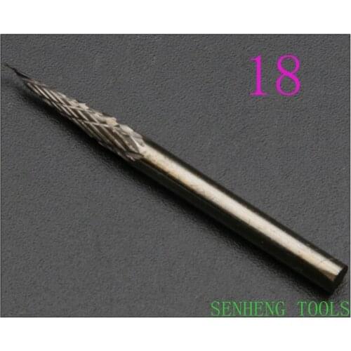 1piece 18# 3x3mm Tungsten carbide rotary burrs grinding head wheel for metal cutters