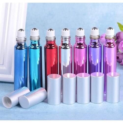 10ml UV Roll On Bottles For Essential Oil In Refillable Bottles, Roller Ball Frangrance Perfume Bottle