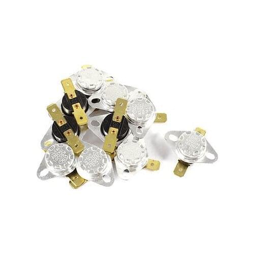10 x 250V 10A 145 Celsius NC Normal Close Thermostat Temperature Thermal Switch