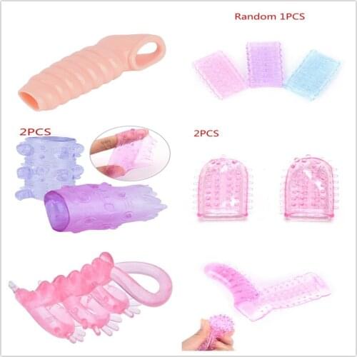 2PCS/1PCS Silicone Penis Enlargement Condoms Penis Extension Sleeves For Adults Intimate Goods Reusable Condom Cock Rings