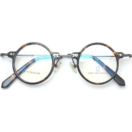 2021 Acetate Round Teenage Children Tortoise Fashion Men Womens Prescription Glasses Wholesale Sight Minus Diopter Eyeglasses