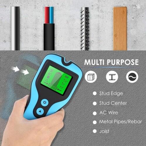 3 In 1 Sensor Wall Scanner Pipe Finder Pipe Wire Detector Electronic Stud Locator LCD Display Wall Scanner Metal Detector Tools