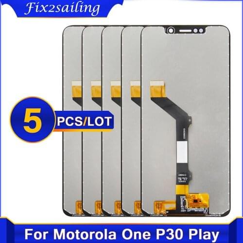 5PCS Original LCD Screen For Motorola Moto One P30 Play Display Assembly XT1941-1 XT1941-3 XT1941-4 LCD Display Touch Screen