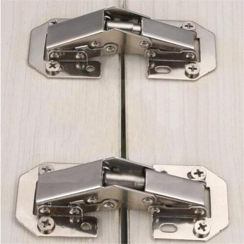 90 Degree Not Drilling Hole Cabinet Hinge Cabinet Door Soft Closing Hinge Hydraulic Buffer Hinge Furniture Hardware Home Parts