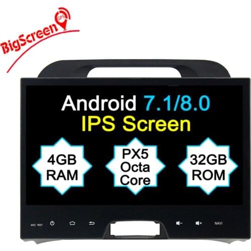 2 Din Android 8.0 Car Radio GPS Navi For kia Sportage 2010-2014 car player RAM 4GB+32GB 8 Core multimedia stereo Headunit WIFI