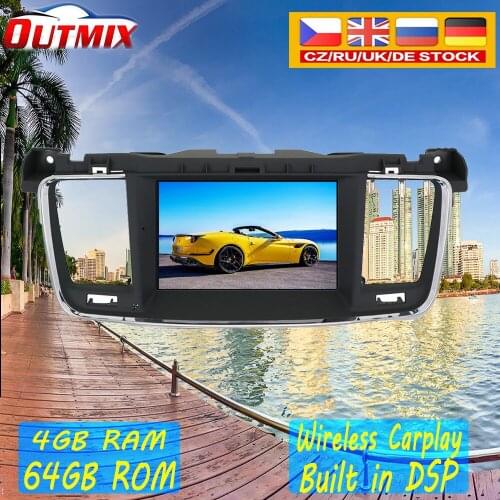 Android 10.0 4G+64GB Car multimedia DVD Player Radio For PEUGEOT 508 2011 - 2018 car GPS Navigation video Stereo Head unit Audio