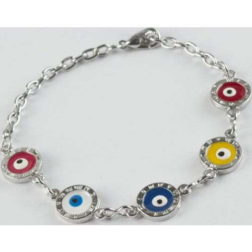Evil eye Figured Chain Bracelet