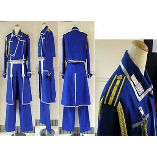 FullMetal Alchemist Cosplay Roy Mustang Uniform Costume Custom Any Size